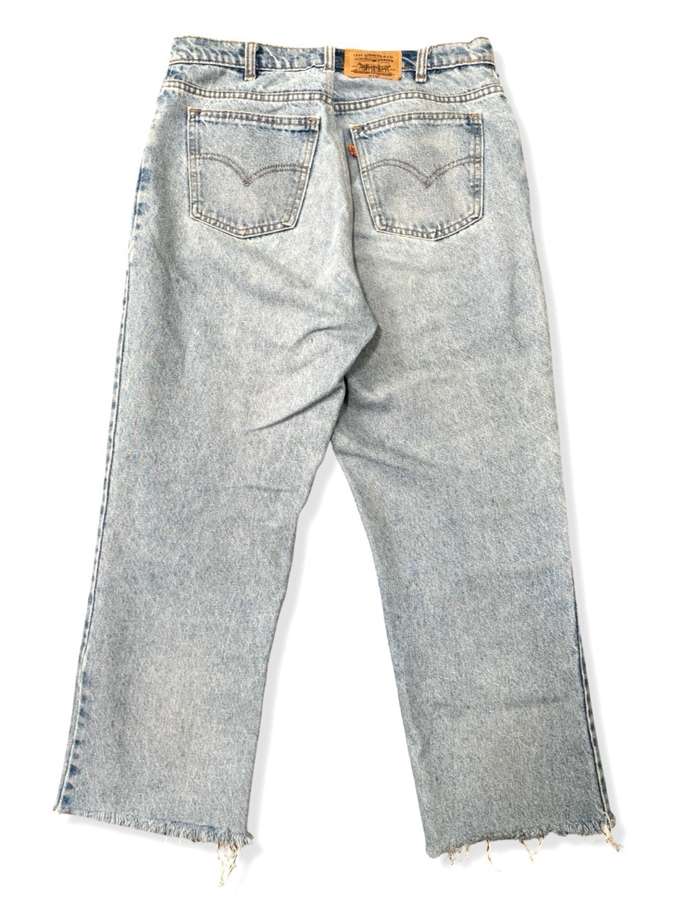 Vintage 90s Levi's 619 Orange Tab Light Blue Jeans